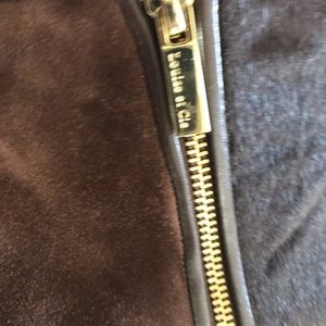 Suede and pony brown booties